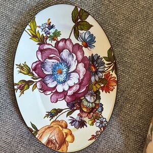 MacKenzie-Childs Flower Market Enamel Oval Platter